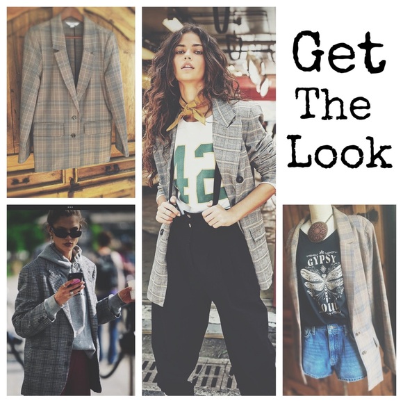 Blazer Single Breasted Plaid - Picture 3 of 12